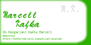 marcell kafka business card